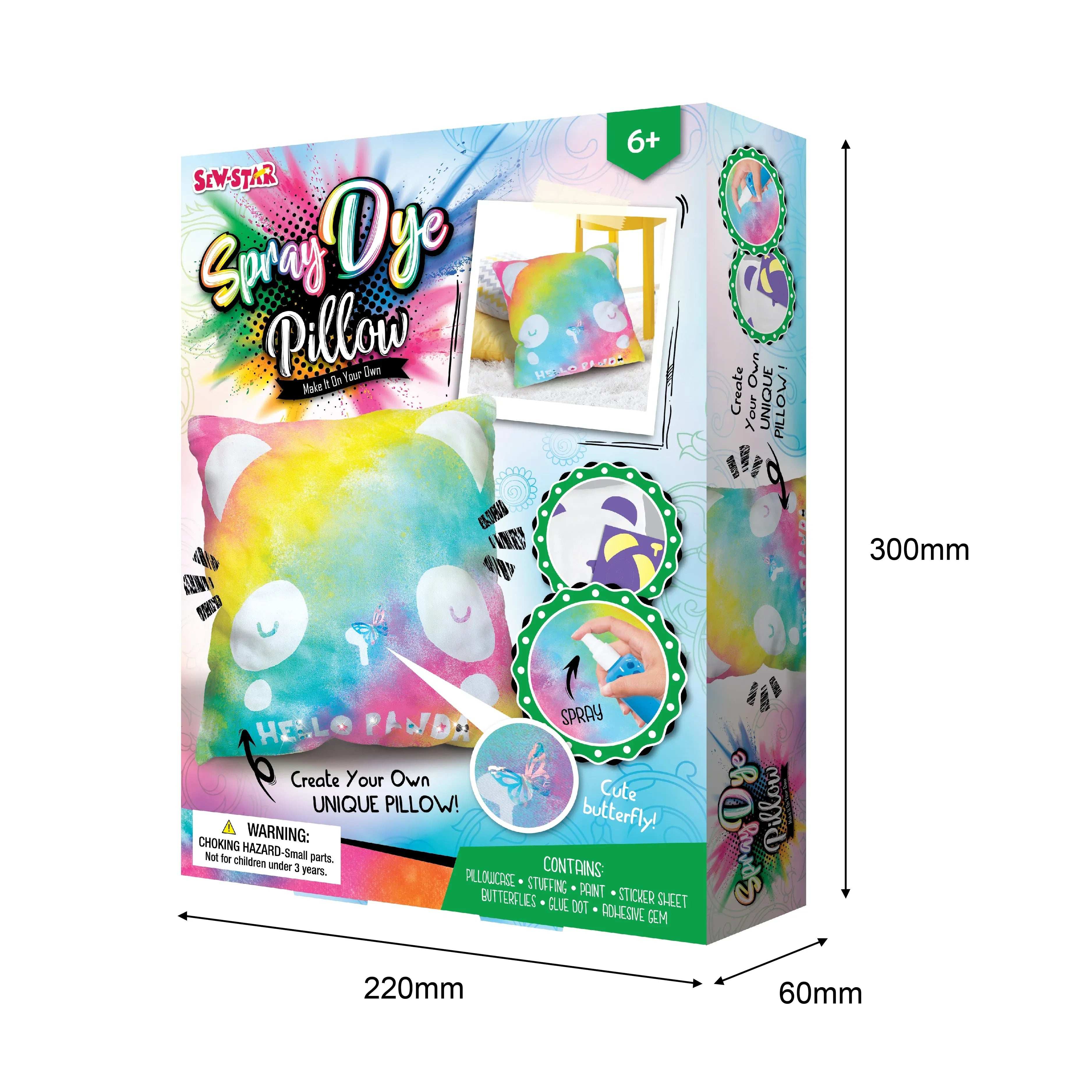 Sew Star Spray Dye Pillow Kit – Kids Gift Ideas Kuwait Online